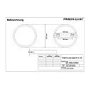 Frisch-Licht Downlight ADL2235A.1583DA plat, rond, contr�lable par DALI IP20, blanche gradable