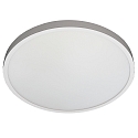 Luminaire de surface plat, rond, adapté aux postes de travail avec écran IP54, couvert de poudre, blanche gradable
