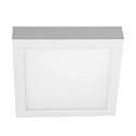 Luminaire de surface angulaire, plat, adapté aux postes de travail avec écran IP54, couvert de poudre, blanche gradable