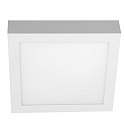 Luminaire de surface angulaire, plat, adapté aux postes de travail avec écran IP54, couvert de poudre, blanche gradable