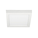 LED Downlight, square, 48W, 3000K, 3800lm, IP20, opal, DALI dimmable, white