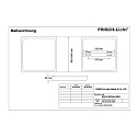 Frisch-Licht LED Downlight, square, 48W, 3000K, 3800lm, IP20, opal, white