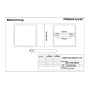 Frisch-Licht LED Downlight, square, 48W, 4000K, 3800lm, IP20, opal, DALI dimmable, white