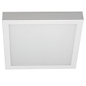 Luminaire de surface angulaire, plat, adapté aux postes de travail avec écran IP54, couvert de poudre, blanche gradable