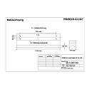 Frisch-Licht LED Grid luminaire, asymmetrical, 30W, 4000K, 3800lm, IP20, white