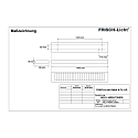 Luminaire � grille ARL144500H.7384DA contr�lable par DALI, UGR < 19 IP20, blanche gradable