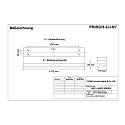 Luminaire � grille ARL144590T.5084DA contr�lable par DALI, asym�trique IP20, blanche gradable