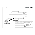 Frisch-Licht LED Damp-proof luminaire, prismatic, 25W, 4000K, 3200lm, IP50, white