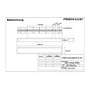 Frisch-Licht Luminaire pour locaux humides AWL137454A.3784DA contr�lable par DALI, r�sistant aux chocs IP54, blanche gradable