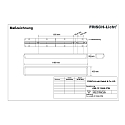 Frisch-Licht LED Damp-proof luminaire for wall / ceiling, 30W, 4000K, 3700lm, IP54, white