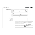 Frisch-Licht LED Damp-proof luminaire, convex, 26/34/40/48W, 4000K, 5700lm, IP40, white