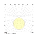Frisch-Licht LED Damp-proof luminaire, convex, 26/34/40/48W, 4000K, 5700lm, IP40, white