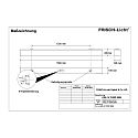 Frisch-Licht LED Damp-proof luminaire, prismatic, 54W, 4000K, 6900lm, IP50, white