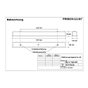 Frisch-Licht LED Damp-proof luminaire, 54W, 3000K, 6300lm, IP50, opal, white
