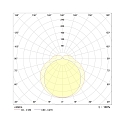 Frisch-Licht LED Damp-proof luminaire, 54W, 3000K, 6300lm, IP50, opal, white