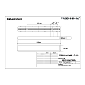 Luminaire pour locaux humides AWL237454A.7384DA contr�lable par DALI, r�sistant aux chocs IP54, blanche gradable