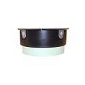 mounting pot without transformer tunnel, black