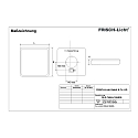 Frisch-Licht Applique et plafonnier DLQ7454A.1584DA carr�, contr�lable par DALI, r�sistant aux chocs IP54, blanche gradable