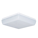 wall and ceiling luminaire 33x33 square IP54, white dimmable
