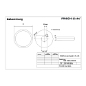 Frisch-Licht Applique et plafonnier DLR7454A.1584DA rond, contr�lable par DALI, r�sistant aux chocs IP54, blanche gradable
