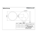 Frisch-Licht Luminaire � suspension DLRZD7560A.6484DA contr�lable par DALI, m�dium, direct IP40, blanche gradable