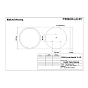Frisch-Licht Luminaire � suspension DLRZD7590A.13084DA grand, contr�lable par DALI, direct IP40, blanche gradable
