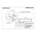 Applique et plafonnier DLZE7530M.4383M cylindrique, multipower IP40, blanche gradable