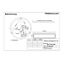 Applique et plafonnier DLZP7530M.7083M cylindrique, multipower IP40, blanche gradable