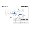 Frisch-Licht LED Recessed Downlight, 20W, 4000K, 2000lm, IP20, faceted reflector, white
