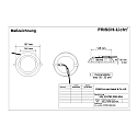 LED Recessed Downlight round, 20W, 2700K, 2200lm, IP44, UGR < 19, DALI dimmable, white