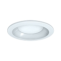 LED Recessed Downlight, round, 21W, 3000K, 2100lm, IP44, opal, DALI dimmable, white