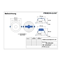 Frisch-Licht LED Recessed Downlight, 30W, 3000K, 3000lm, IP20, UGR < 19, white