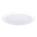 Plafonnier encastr� �30 plat, rond IP44, blanche gradable