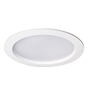 LED Recessed Downlight, 25W, 4000K, 2100lm, round, IP54, DALI dimmable, white