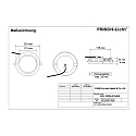 Frisch-Licht LED Recessed Downlight, 25W, 4000K, 2100lm, round, IP54, DALI dimmable, white