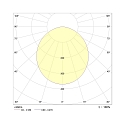 Downlight EDL2260A.4083 plat, commutable IP44, blanche 