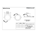 Frisch-Licht Downlight EDL2260A.4084DA plat, contr�lable par DALI IP44, blanche gradable