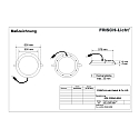 Frisch-Licht Downlight EDL2260A.4084 plat, commutable IP44, blanche 