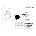 Frisch-Licht LED Recessed Downlight, 30W, 4000K, 2600lm, IP65, DALI dimmable, white