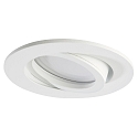 LED Recessed Downlight, GU10, 7W, 3000K, 600lm, IP20, swivelling, aluminum