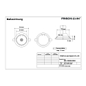 Frisch-Licht LED Recessed Downlight, GU10, 7W, 4000K, 600lm, IP20, swivelling, aluminum