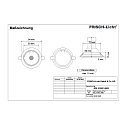 Frisch-Licht LED Recessed Downlight, GU10, 7W, 3000K, 600lm, IP20, swivelling, chrome