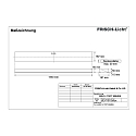 Luminaire � grille ERL141151T.5084DA contr�lable par DALI, rayonnement asym�trique IP20, blanche gradable