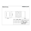 Frisch-Licht LED Insert grid luminaire module 625, 30W, 3000K, 3800lm, IP20, UGR < 16, white