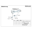 Frisch-Licht C�ble de connexion  avec fiche (FL-STL2063MA.15484�) 400CM 3 p�les, blanche