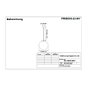 Frisch-Licht Luminaire � suspension KPL6500G.5584C commutable IP40, chrome 