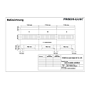 Frisch-Licht LED Light strip Surfaced /Pendant grid luminaire, 26W, 3000K, 3400lm, IP20, direct, UGR < 19, DALI dimmable, white