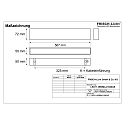 Frisch-Licht light bar MICROPAL�, UGR<19 / 567MM / 840 surface-mounted version, DALI controllable, direct IP40, black dimmable