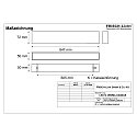 Frisch-Licht Barre lumineuse MICROPAL�, UGR<19 / 847MM / 840 version pour montage en surface, contr�lable par DALI, direct IP40