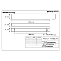 light bar MICROPAL�, UGR<19 / 1687MM / 840 surface-mounted version, DALI controllable, direct IP40, black 